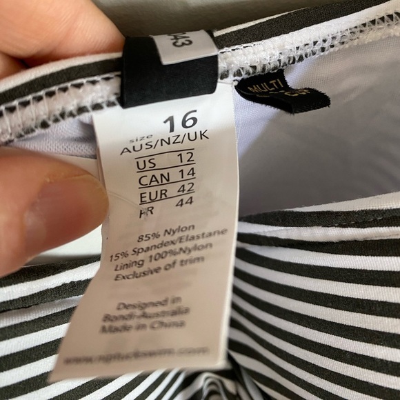 BNWT Nip Tuck Swimsuit Sorrento Stripe Joanne One Piece Size US 12 - Picture 11 of 12